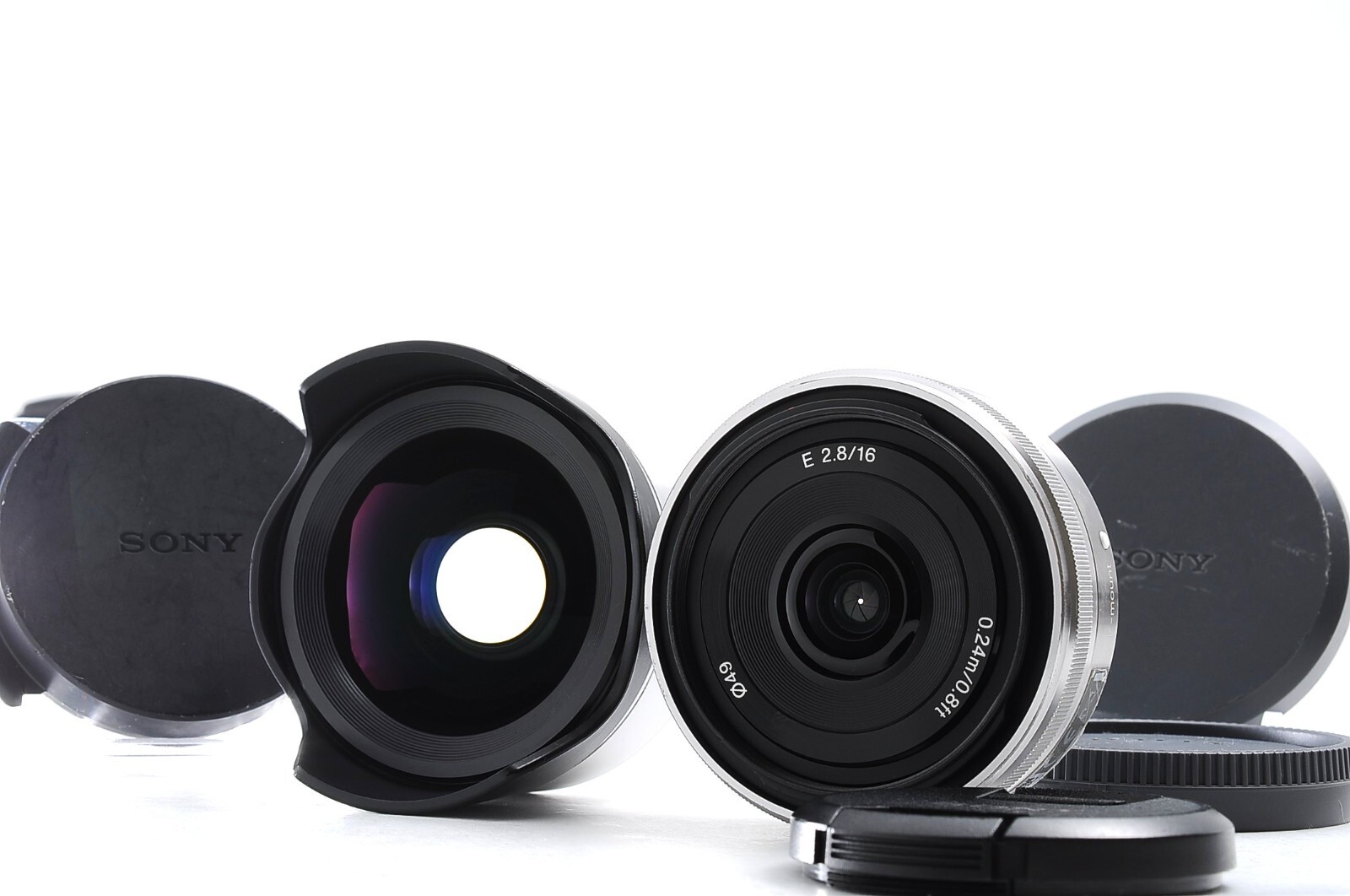 Sony E 16mm F2.8 SEL16F28 ULTRA WIDE converter VCL-ECU1 SET -Excellent-