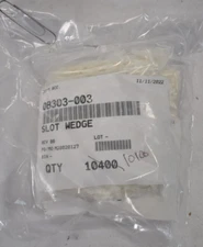 Lot of 20500 Slot Wedge Connectors Replacement Parts White Finish 0B303-003