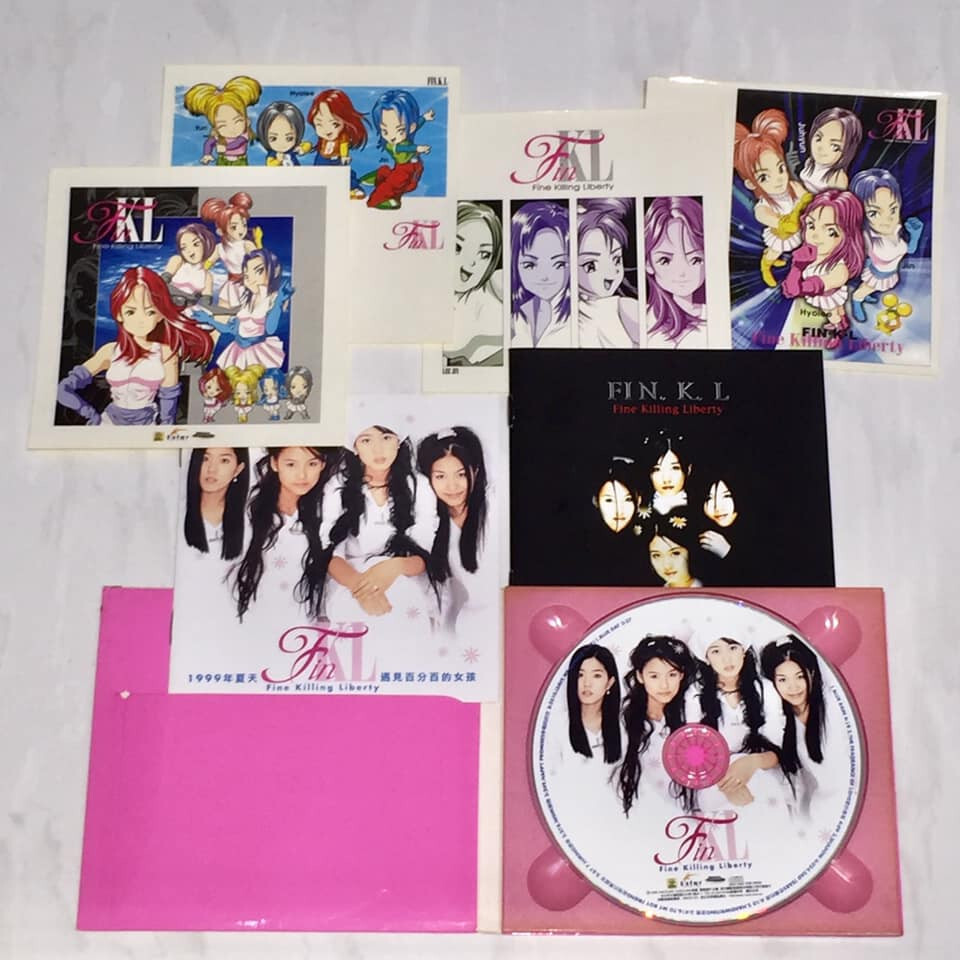Fin.K.L FinKL 1998 Blue Rain Taiwan Digipak CD Album Promo Booklet