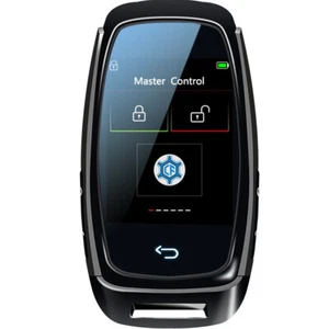 Digital Display LCD Car Smart Key Touch Screen Waterproof Remote Control Black