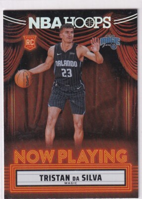 2024-25 Panini Hoops NBA No. 24 Tristan da Silva Rookie Now Playing Holo