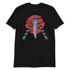 Camisa Cuchillo Mariposa | Camisa Balisong | Regalo Balisong Volteado | Amante de los Cuchillo