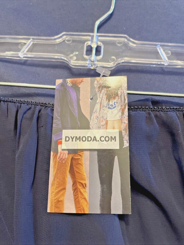 Alex Evenings Women's Straight Leg Chiffon Pull On Pant Navy blue 6 petite NWT - Picture 4 of 6