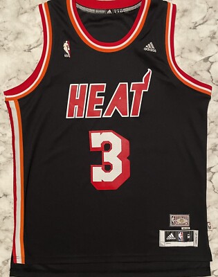 adidas HEAT Dwyane Wade ジャージ XXXL Adidas MIAMI HEAT Jersey Dwyane Wade SWINGMAN SZ 2XL RED ALTERNATE