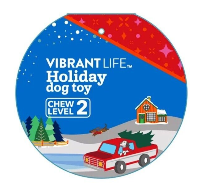 Vibrant Life Holiday 12" Soft Plush Reindeer in a Cup Squeaky Crinkle