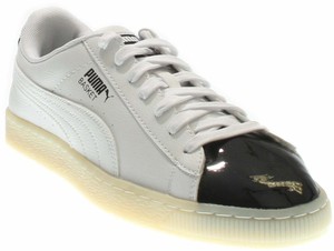 puma basket patent white