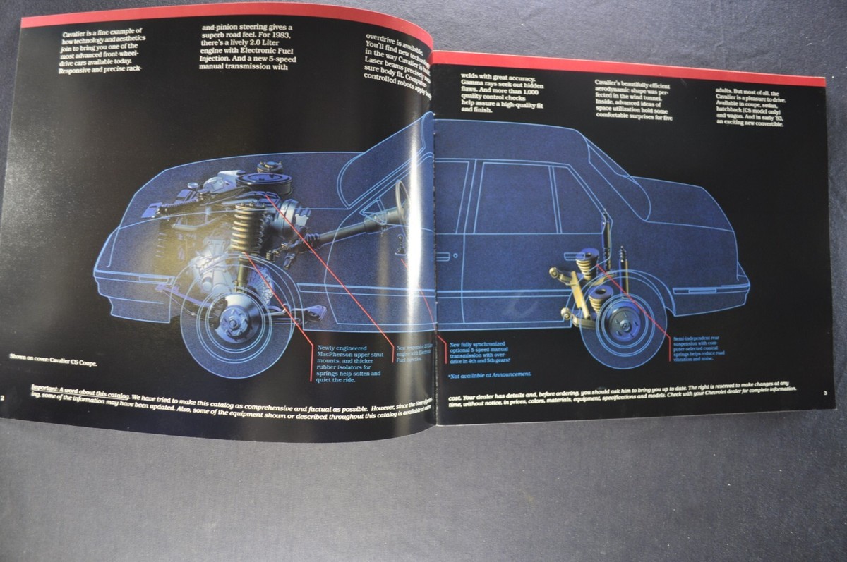 1983 Chevrolet Cavalier Brochure Convertible Coupe Type 10