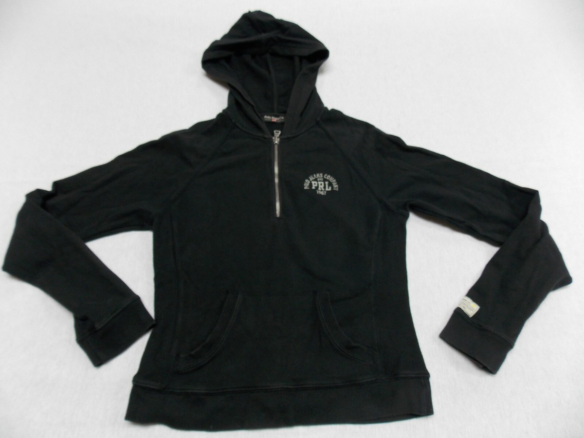 Youth Girls Polo Jeans Ralph Lauren Black Full Zip-up Hoodie 