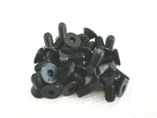 10-32 X 1/2" FLAT HEAD HEX SOCKET CAP SCREWS ALLOY BLACK STEEL - 25 PCS