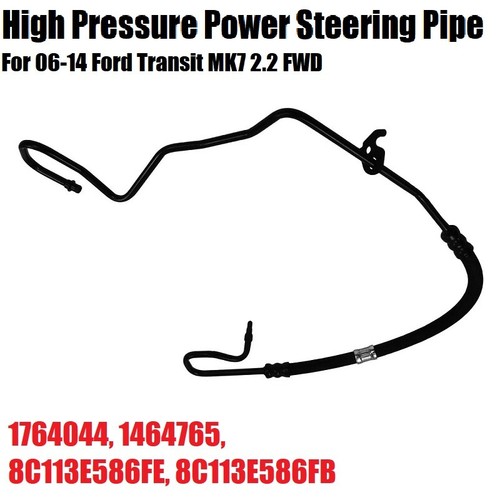 FOR FORD TRANSIT MK7 2.2 FWD HIGH & LOW POWER STEERING HOSES PIPES & NUT 2006-14 - Picture 14 of 19