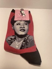 Socksmith Women's Crew Socks Ella Fitzgerald Portrait Pink Novelty Footwear
