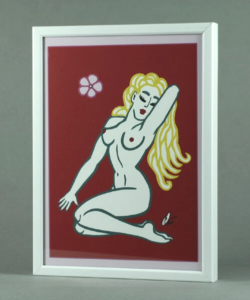 JACQUELINE DITT - Monroe'ish Blossom Ess. RF ltd.sign.Druck Grafik 13x18  Pin Up - Bild 2 von 3