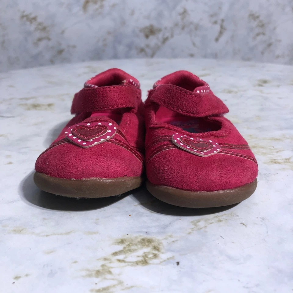 Zapatos Sesame Street Abby niñas pequeñas talla 2 rosa marrón cómodo Mary Jane mocasín Foto 2 de 4