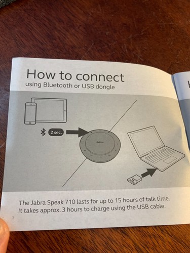 Jabra Speak 710 Portable Speakerphone - Picture 10 of 11