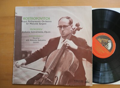 ALP 1640 Rostropowitsch Prokofjew Sinfonia Concertante NEAR MINT HMV 1st Mono R/G