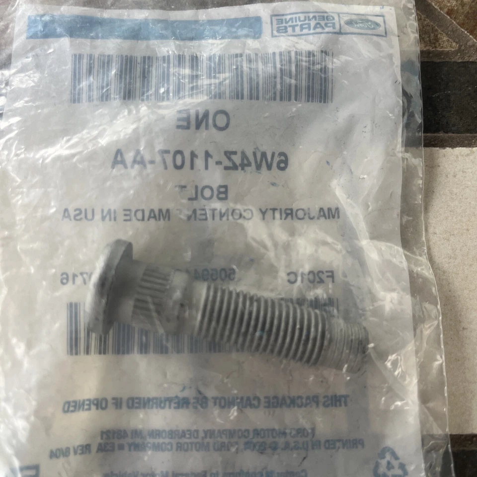 全新 NOS FORD 刹车前轮螺柱 6W4Z1107AA — 第 2/2 张图片