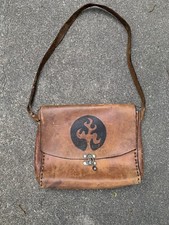 Handmade Men's Leather Satchel Messenger Bag Unique Laptop Carry Shoulder Bag