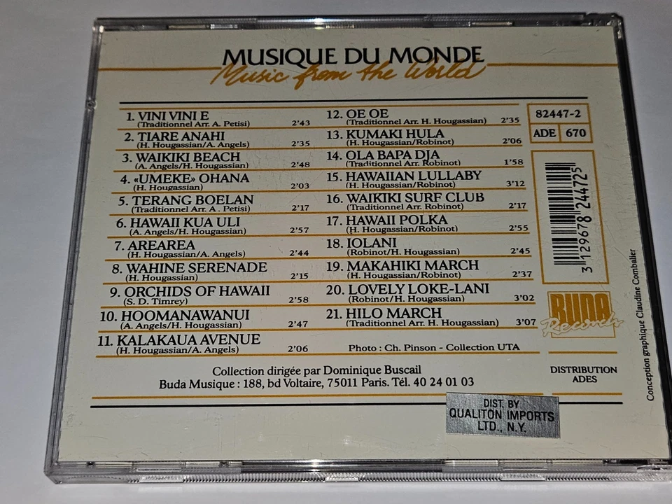 Harry Kalapana "Guitares Hawaiennes" CD 21 Songs Buda Records *Free Shipping* — 第 3/4 张图片