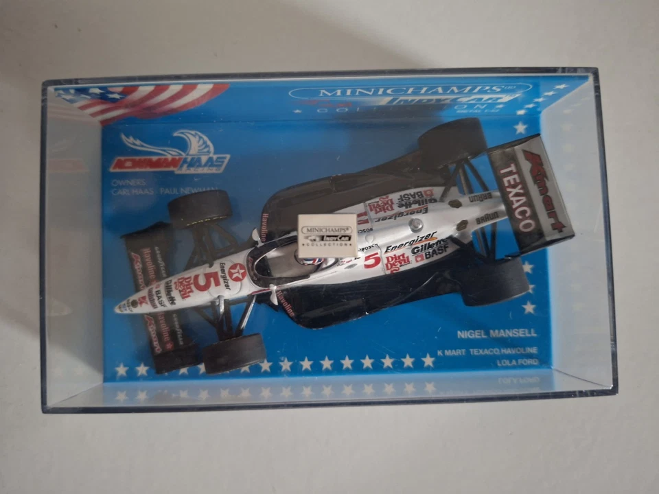 Minichamps Indycar 1:43 Newman Haas Lola Ford Nigel Mansell 1993 Model. New - Image 2 of 4