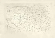 Jacques VILLON Les frontières du Matin XII 1962 engraving