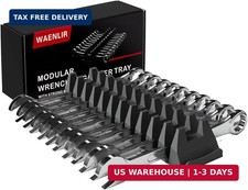 Waenlir 12pcs Magnetic Modular Wrench Organizer Set-tool Drawer Storage Rack Wit