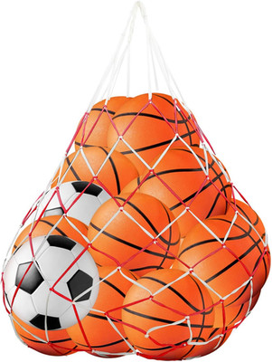 Ballnetz für 10 Bälle, Ballsack Balltaschen Balltragenetz Ball Carry Net für 10 