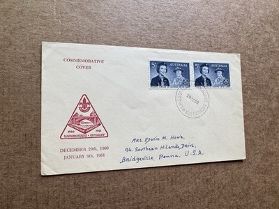 Australia Boy Scouts Event Cover +1960 Girl Guides #SG334 +Boy Scouts Logo Cache