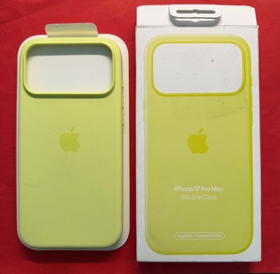 Original Apple Silikon Case MagSafe iPhone 17 Pro Max Neon Gelb MGFM4ZM/A Mängel
