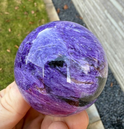 Charoit Kugel ,  Charoite sphere