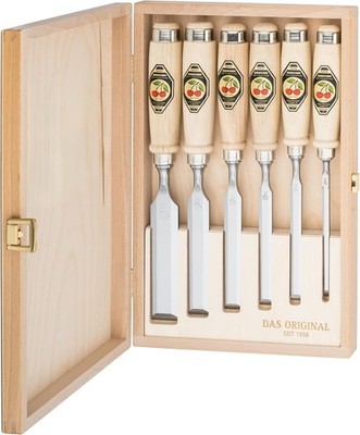 Kirschen 1101000 6-Piece Chisel Set in Wood Box 