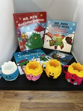 Mr Men Christmas’s book bundle collection with cup toys