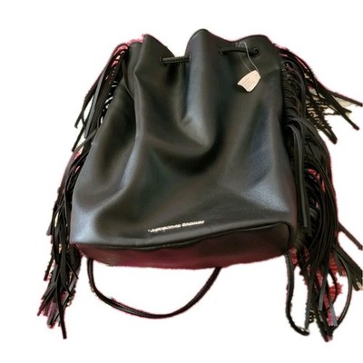 black leather fringe backpack purse Chic Checklist In Saint Laurent Black Calfskin Leather