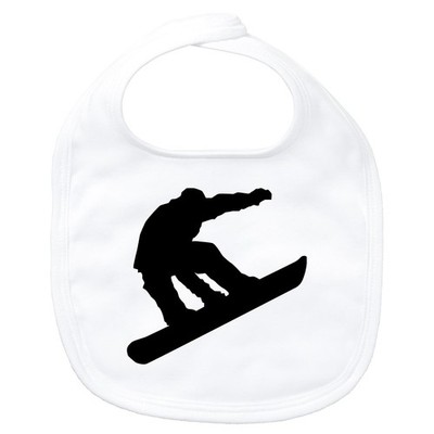 Baby Lätzchen Snowboarden Silhouette Geschenkidee Snowboarden Geschenk Präsent M