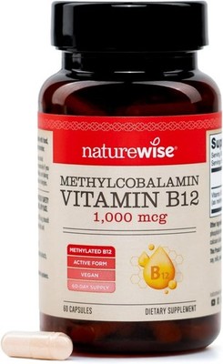 Vitamin B12 Methylcobalamin - Active Form for Ultra Absorption - 1000mcg Methyla
