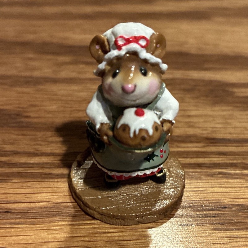 Wee Forest Folk Mouse Figurine M-250, Pudding Anyone, Donna Petersen, 2000
