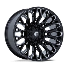 Fuel FC865 Strike 20x10 6x135 6x5.5 Gloss Black Milled 20" -18mm Lifted Wheel