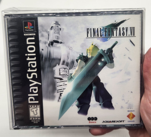 Final Fantasy VII 7 Directory Text Misprint Sony PlayStation PS1 CIB RARE NTSC