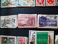 série timbres france oblitérés 1959  n° 1192  1193  1194  série touristique