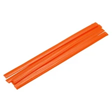 5 Pcs Orange Plastic Welding Rods 9.5mm x 200mm HDPE Strip(0.4inch x 8inch)