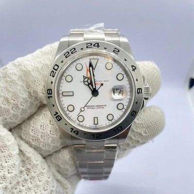 DIY Watch Part Kit for 3285 Movement M226570 42mm SS Case+Dial+Hands+Steel Strap
