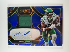 2025 Panini Select Arian Smith Rookie Patch Auto /149 RC NY JETS