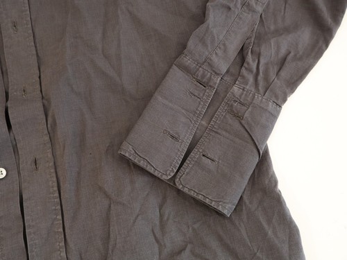 Chemise homme St Michael années 90 deux fils pliants 16 gris manches longues M&S - Photo 2/6