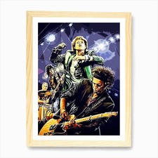 Rolling Stones band music 1 Art Pri Framed Wall Art Poster Canvas Print Picture