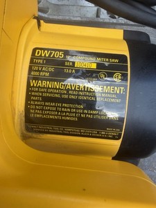 Reliable DEWALT 12-inch compound miter saw is a corded power tool