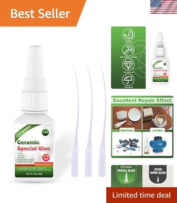 30g High-Strength Ceramic Glue - Quick Set, Heat Resistant for Pottery & Crafts