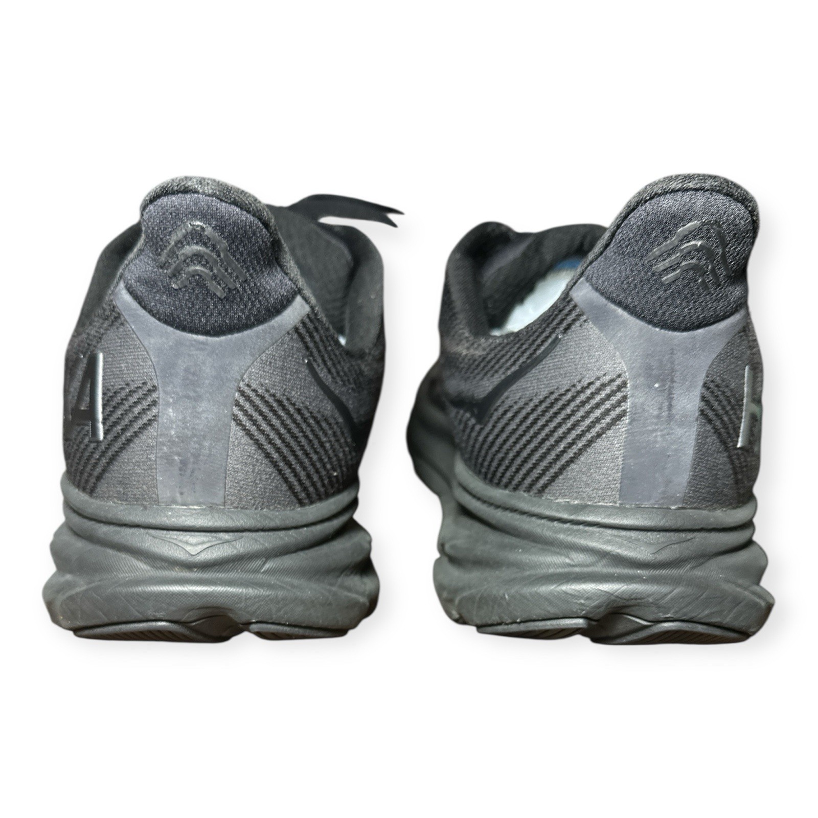 Hoka One One Clifton 9 Black Gray Low Top Men's Running Athletic Shoes size 15D thumbnail 10