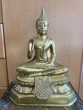 Wunderschöne Thai Buddha-Statue aus Bronze / Messing 41cm