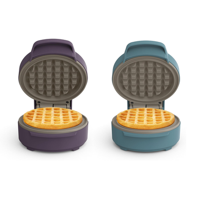 #ad bella Snack n Store Mini Waffle Maker EverGood™ Ceramic Nonstick Coating $12.99