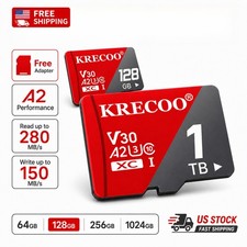 High Speed TF Memory Card U3 A2 V30 Class10 64GB 128GB 256GB 1TB Storage Lot