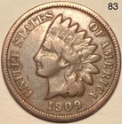 1909 Indian Head Penny Cent